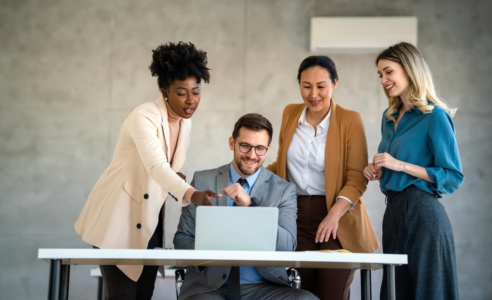 Marketing team collaborating on a growth strategy
